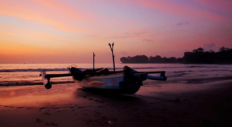 Sunset at Batukaras